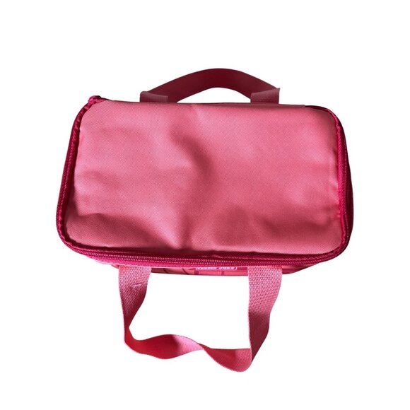 Trader Joe's‎ Mini Insulated Bag Lunch Box Melon Peach Color Zipper NWT - Picture 6 of 9